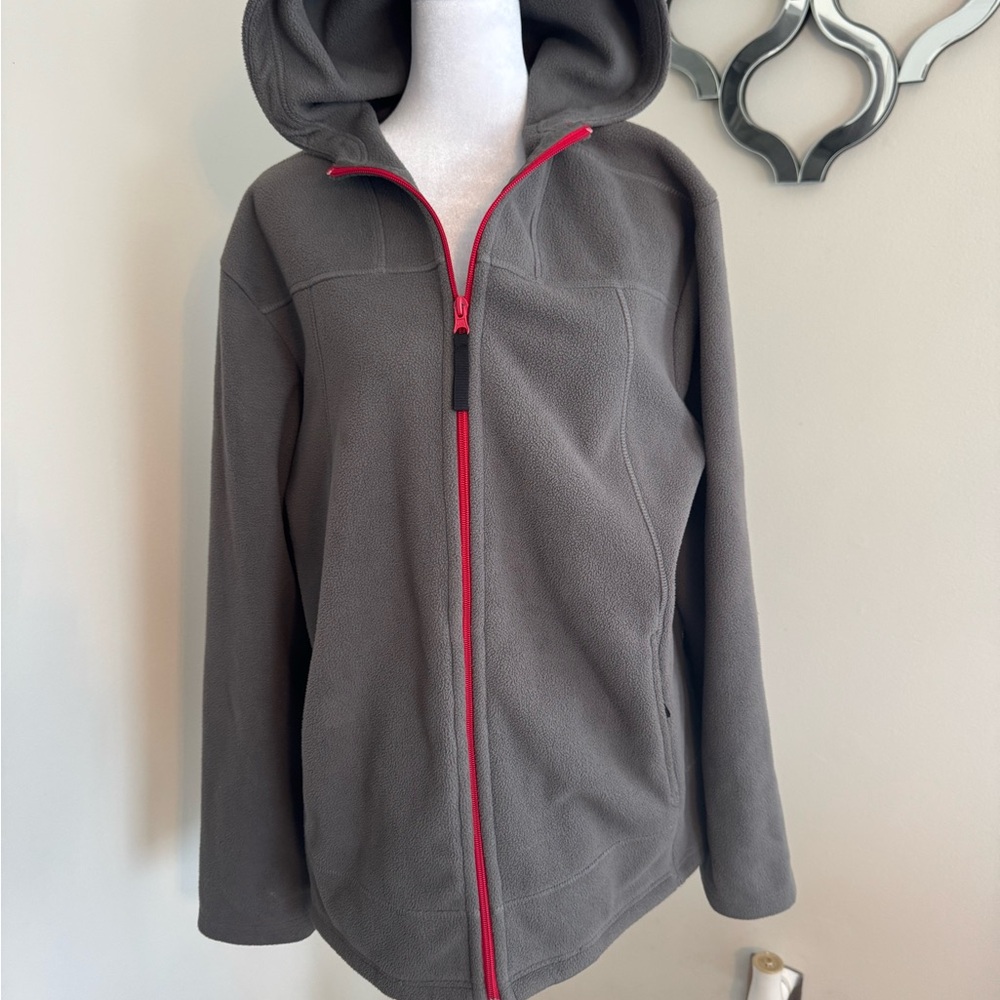 Alpine Gray Jacket with Red Accents